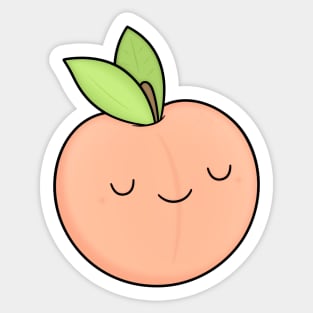 Happy Peach Sticker